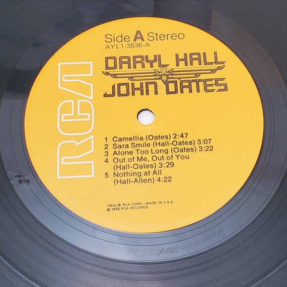 Daryl Hall & John Oates 1975 RCA LP AYL1-3836-A Vinyl First Pressing Vtg USA - Picture 5 of 10